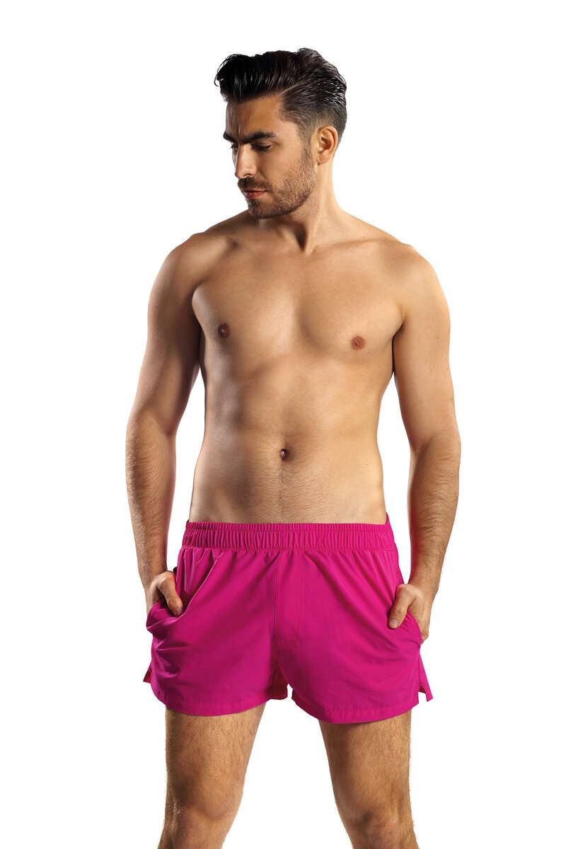 Růžové plavky - Měkká tkanina s kapsami, S i556_61671_37_33