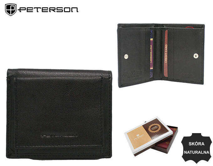 Kožená dámská peněženka Peterson černá, jedna velikost i523_5903051199769