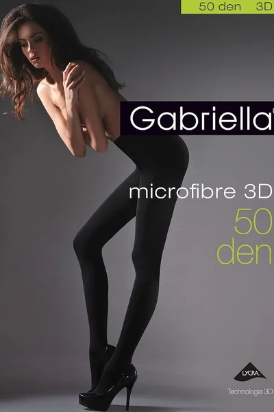 Dámské punčochové kalhoty Gabriella 120 Microfibre 3D 50 den 5XL