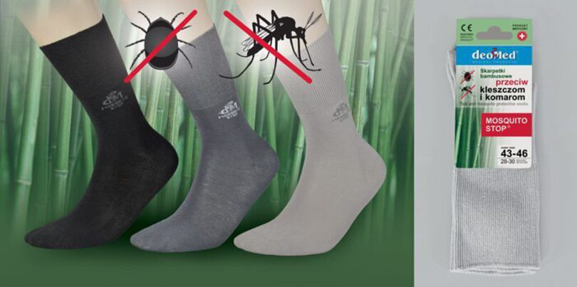 Ponožky Mosquito Stop JJW DEOMED, tmavě šedá 35-38 i170_MOS-STOP-CSZARY-35-38