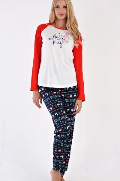 Vánoční pyžamo HOLLY JOLLY pro ženy od Vienetta Secret