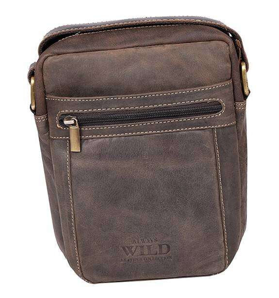 Kožená taška MH hnědá - Elegantní kabelka FPrice, jedna velikost i523_5903051006449