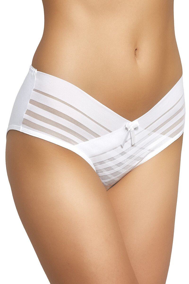 Průhledné dámské kalhotky Gabidar, bílá XL i384_88303322