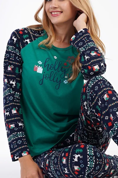 Vánoční Dámské Pyžamo Holly Jolly Vienetta Secret
