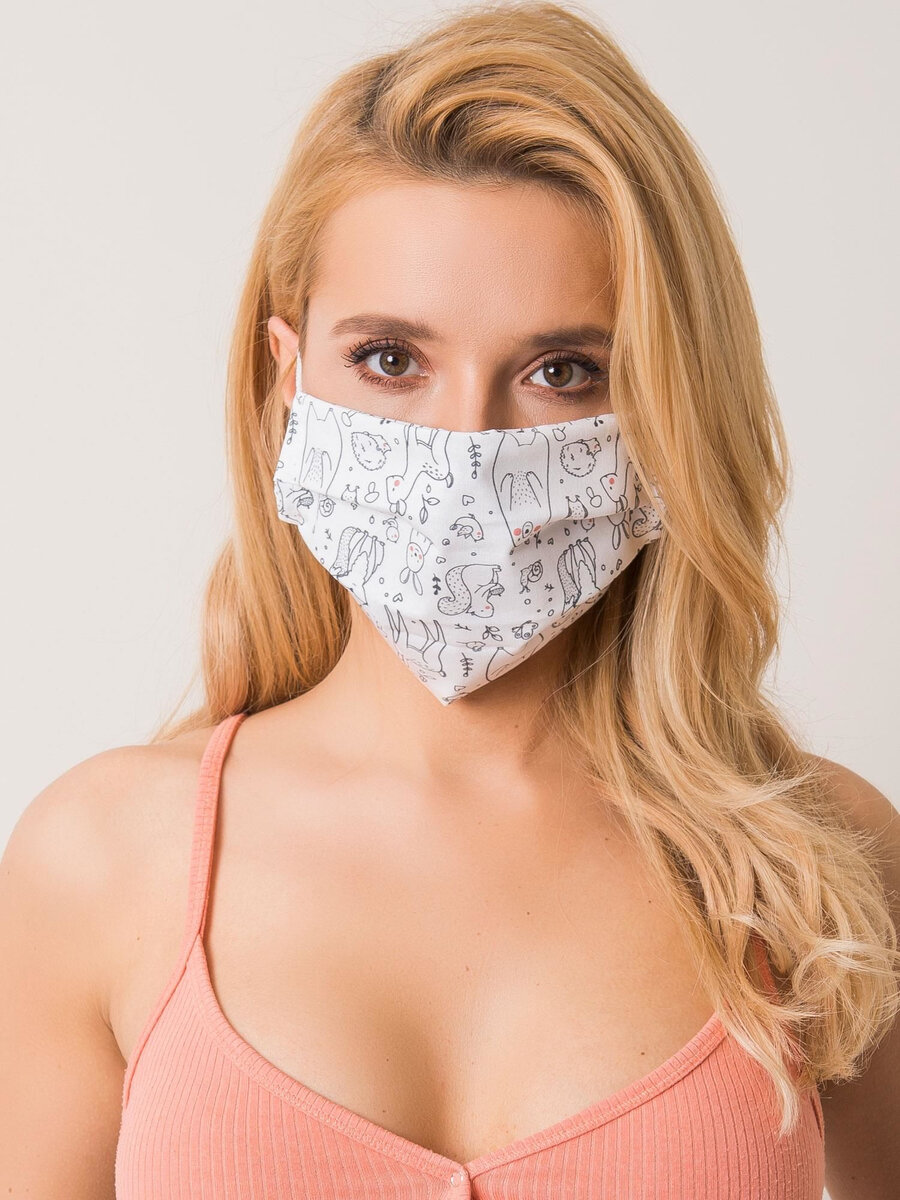 Bílá opakovaně použitelná ochranná maska FPrice, jedna velikost i523_2016102614760