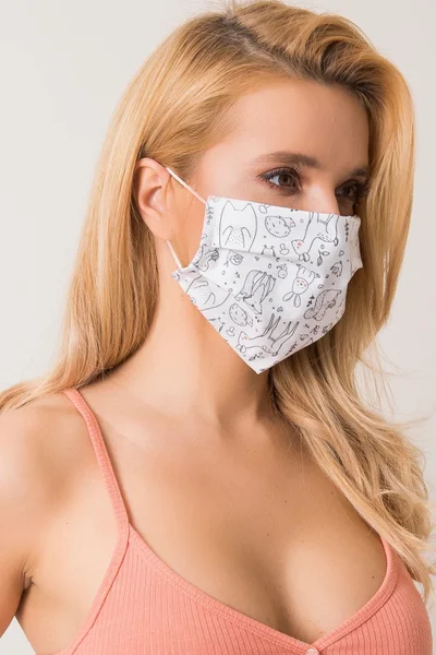 Bílá opakovaně použitelná ochranná maska FPrice