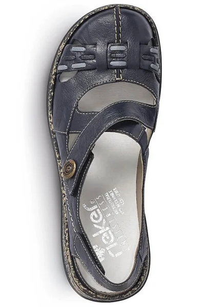 Letní pohodlné sandály Rieker s suchým zipem Rieker