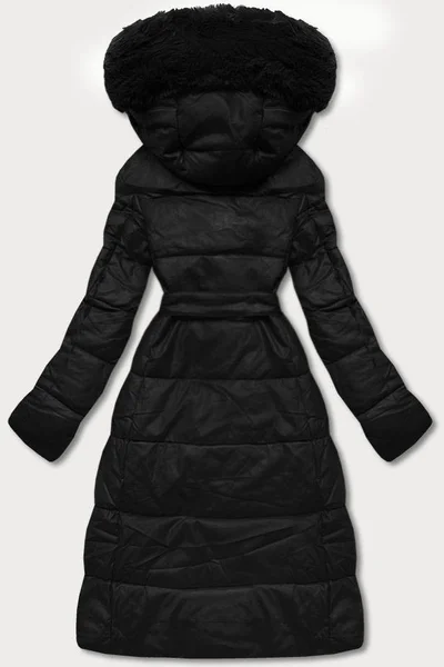 Kožešinovým límcem bunda Ann Gissy pro ženy