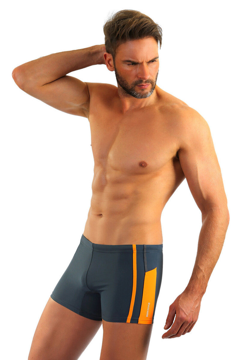 Pánské plavky - boxerky BD NS10 Sesto Senso, grafit XL i170_5901801542698