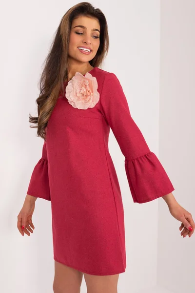 Růžové dámské šaty FPrice - Elegantní LK SK