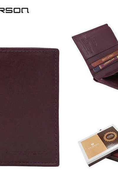 Kožená dámská peněženka Peterson v tmavě fialové barvě