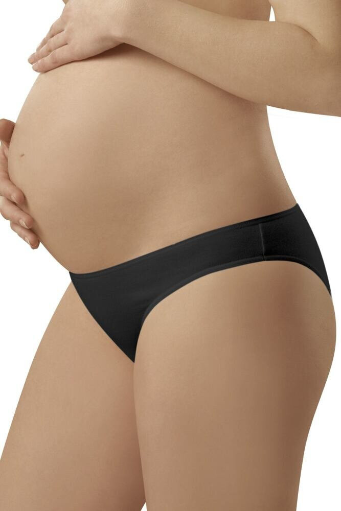 Dámské těhotenské bavlněné kalhotky Mama mini černé Italian Fashion, černá XL i43_46113_2:černá_3:XL_