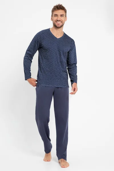 Mužské džínové pyžamo Taro Trevor ve velikosti 3XL-4XL