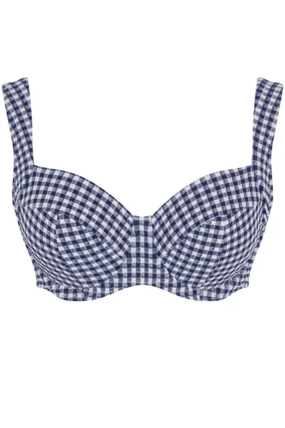 Dámské bikiny Gingham Olivia - modro-bílý - Panache