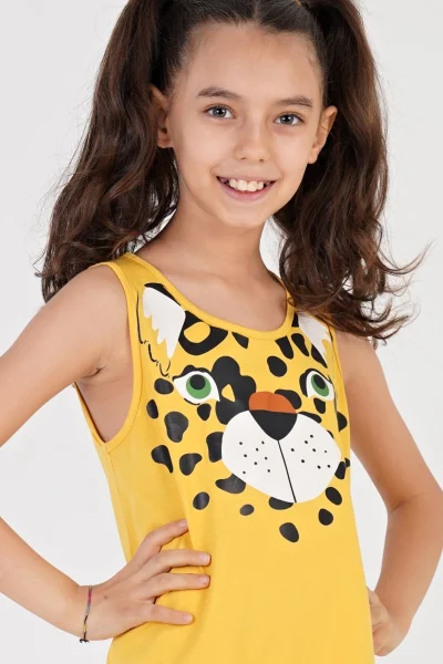 Tygrí dětská noční košilka na ramínka od Vienetta Secret
