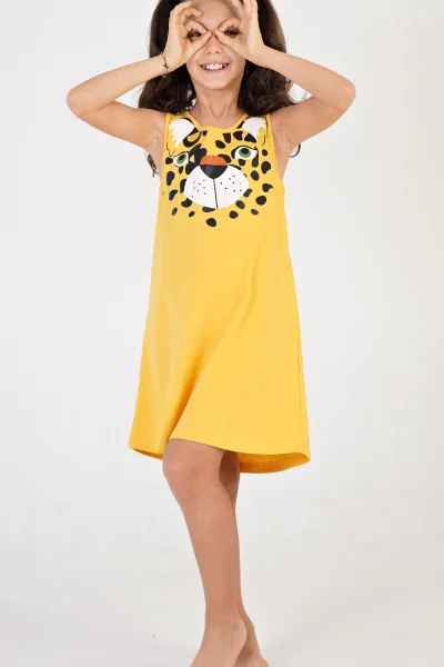 Tygrí dětská noční košilka na ramínka od Vienetta Secret
