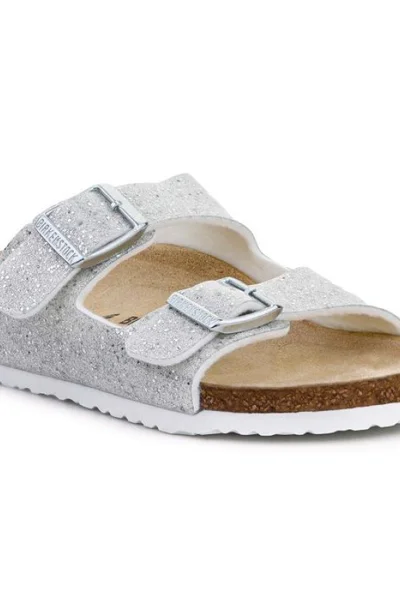 Dětské pantofle Birkenstock Arizona 9403 Cosmic Sparkle White