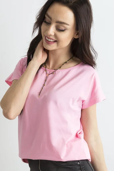 Dámské základní růžové tričko FPrice