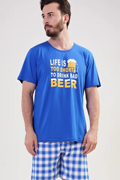 Pyžamo pro muže šortky Life is beer Gazzaz