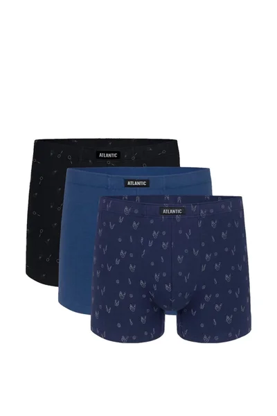 Komfortní boxerky pro muže 3-pack - Atlantikový luxus