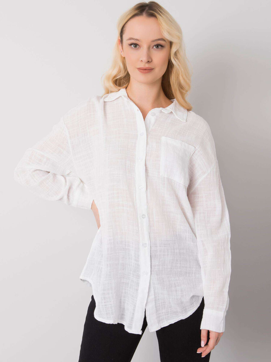 Dámské OH BELLA Bílé bavlněné tričko FPrice, XL i523_2016103388790