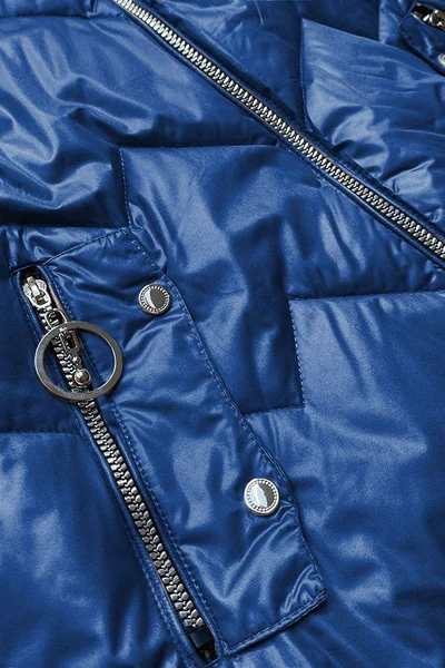 Modročerná bunda pro ženy s kapucí 8I9 BH FOREVER