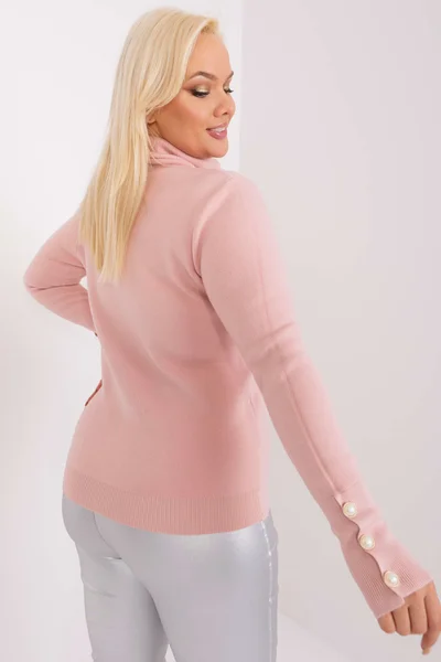 Růžový dámský svetr FPrice - Velikost L/XL