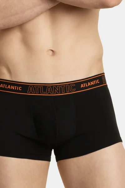 Černé kapsičkové boxerky Atlantic Magic Pocket pro muže