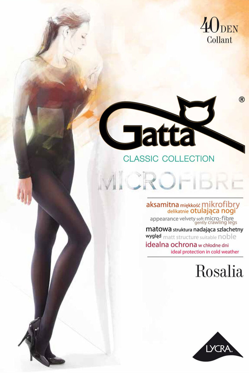 Punčochy Gatta Rosalia Nero 40 DEN pro ženy, 5-XL i510_443039060