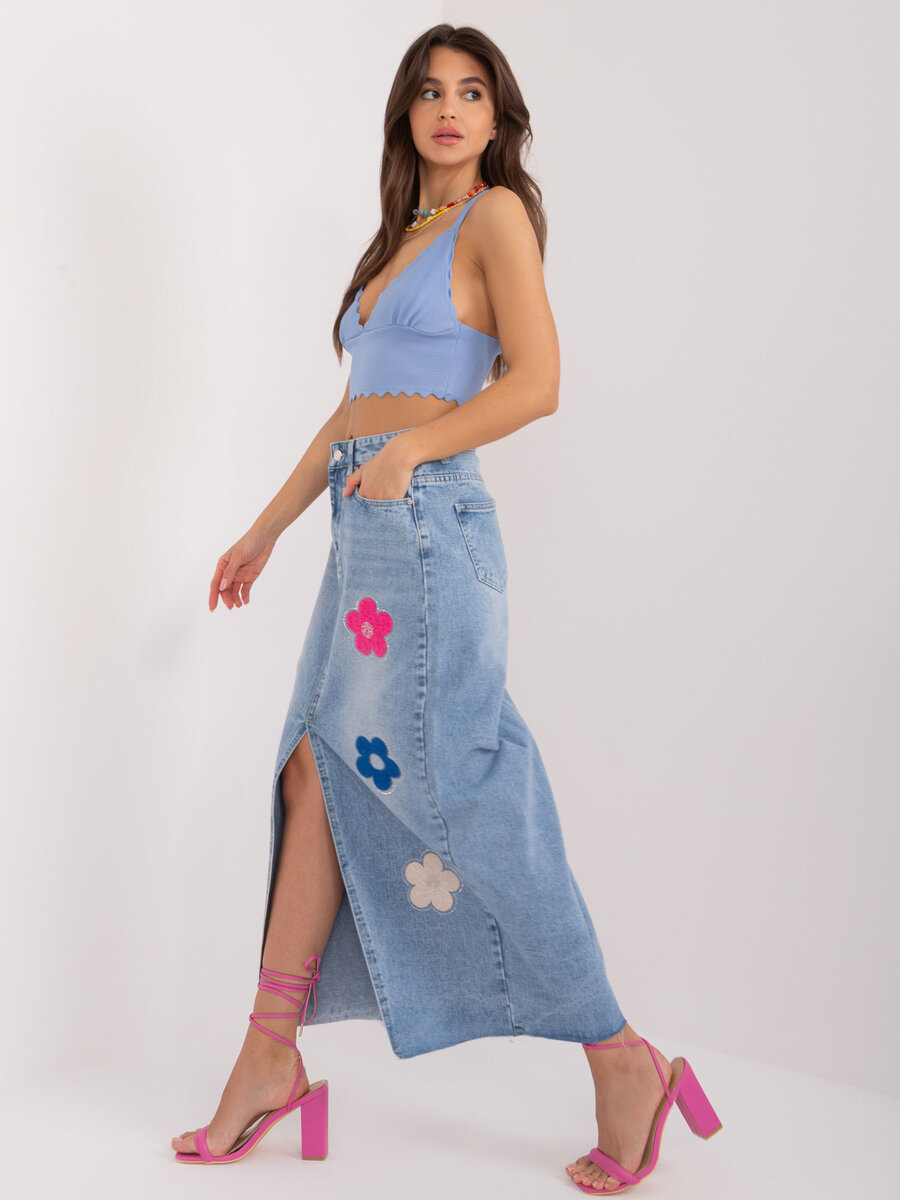 Modrá dámská sukně FPrice, XS i523_2016103513871