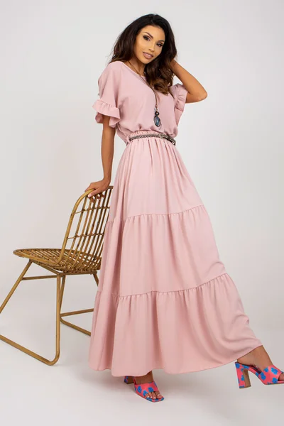 Růžová dámská sukně FPrice