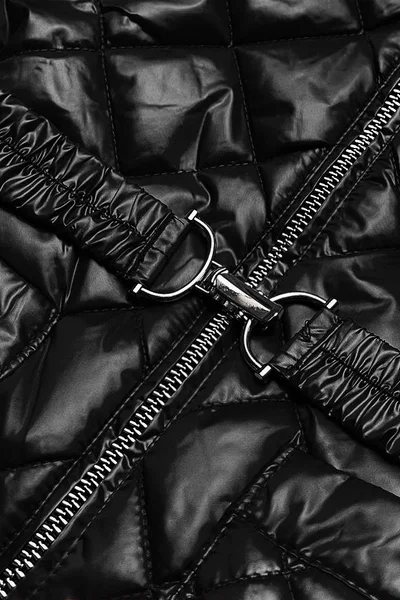 Černá prošívaná bunda pro ženy s páskem 4YZ BH FOREVER