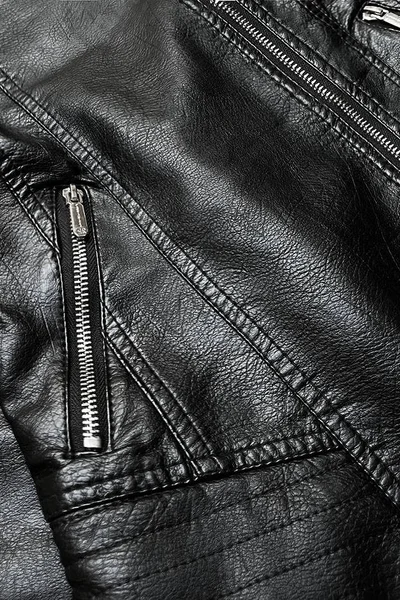 Dámská černá bunda ramoneska z imitace kůže 92XK15 S'WEST
