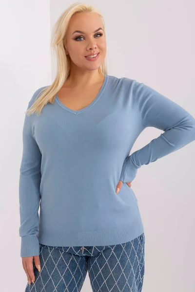 Modrý svetr FPrice XL/XXL pro modelky