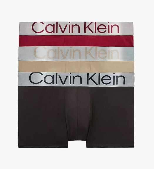 Boxerky pro muže D34 6IF černábéžovábordó - Calvin Klein, černá/béžová/bordó S i10_P58366_1:2240_2:92_