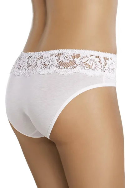 Koketní bílé kalhotky Gabidar pro ženy