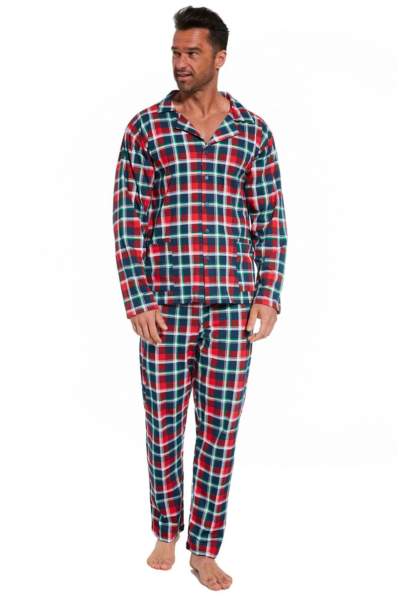 Mužské pyžamo Dlouhý Rukáv Jimmie - Cornette, vícebarevná M i41_9999932721_2:vícebarevná_3:M_