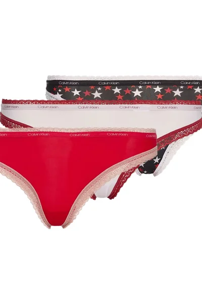 Dámské kalhotky CK Bottoms Up Refresh - 3 ks Calvin Klein
