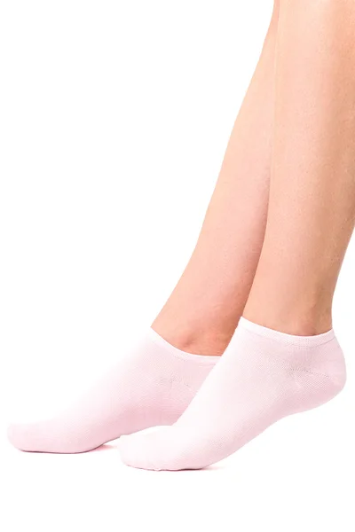 Ponožky Steven v jasně růžovém odstínu pro ženy