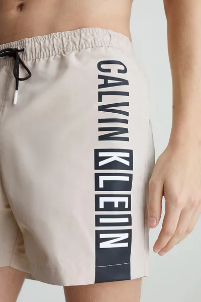 Plavky Calvin Klein INTENSE POWER béžové