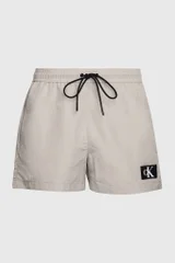 Plavky Calvin Klein Monogram béžové