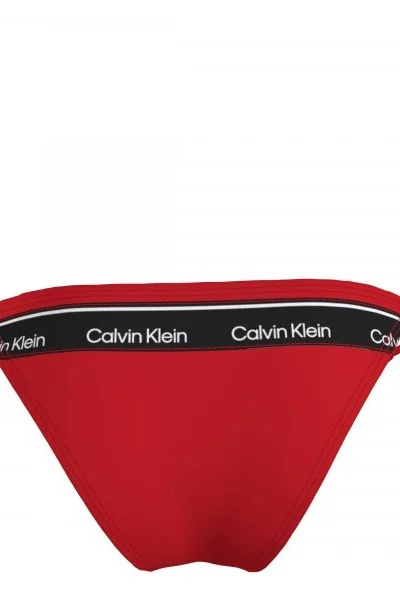 Mořská královna - Červené plavkové kalhotky Calvin Klein