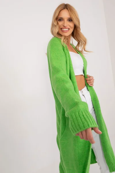 Zelený Oversize Cardigan od FPrice