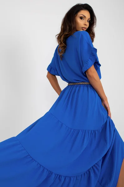 Kobaltová dámská sukně FPrice s elegantním střihem