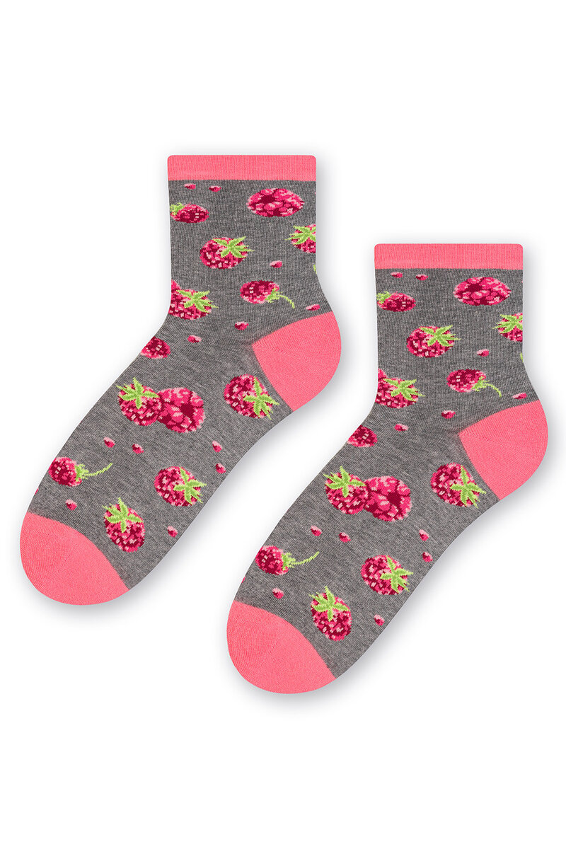 Ponožky Steven 159-089 pro ženy - šedá melanžová barva, 35-37 i510_49378496678