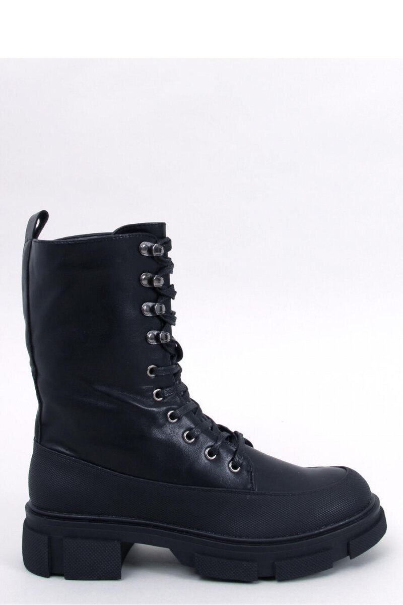Černé vojenské dámské boty Inello Glans, 40 i240_184339_2:40