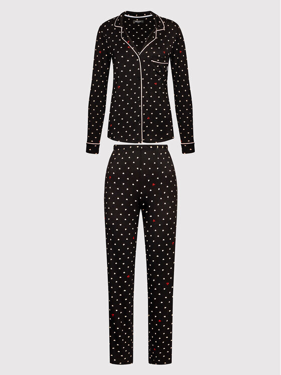 Dámský set pyžamo - 94QXH - 196J0T - DKNY, černá L i10_P53080_1:3_2:90_