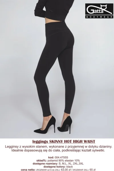 Dámské legíny SKINNY HOT HIGH WAIST GATTA BODYWEAR