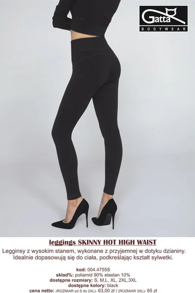 Dámské legíny SKINNY HOT HIGH WAIST GATTA BODYWEAR