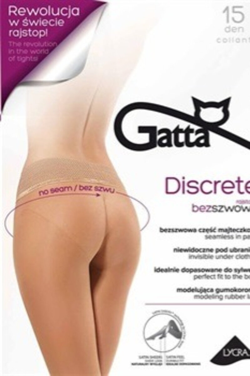 DISCRETE - Dámské punčochové kalhoty D1WB DEN - Gatta, nero 4-L i170_000157010490